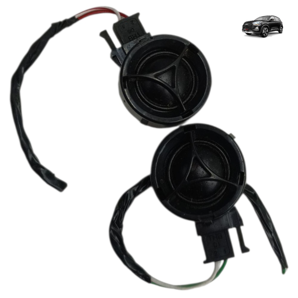 Par Tweeter Coluna Dianteira Chery Tiggo 5x 2025 2024 2023 Preto 1