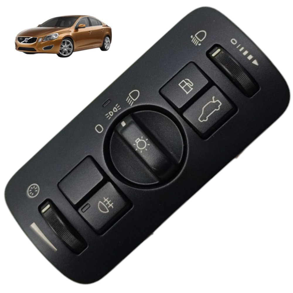 Botão Chave Farol Abertura Tampa Tanque Volvo S60 2011 2012 1