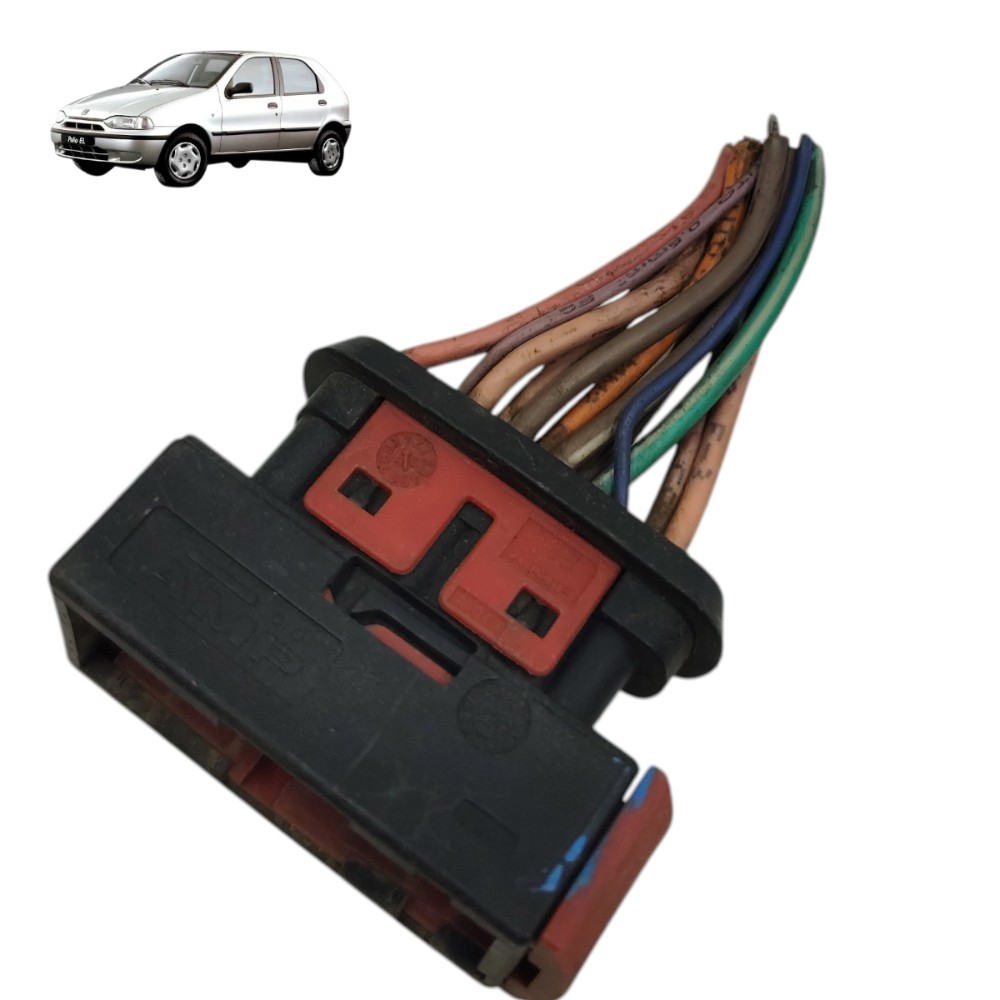 Plug conector módulo relé injeção Fiat Palio 1996 1997 1998 1