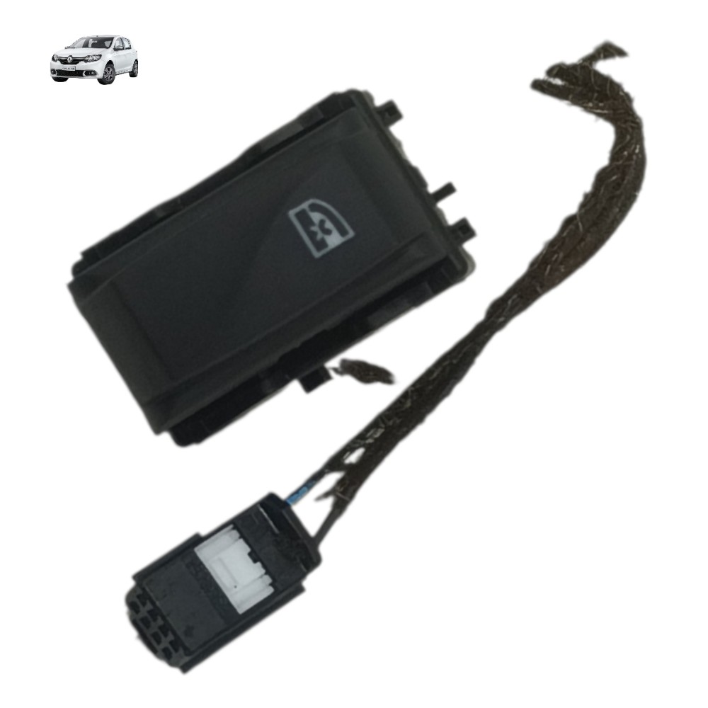 Botão trava vidro painel com conector Renault Sandero 2016