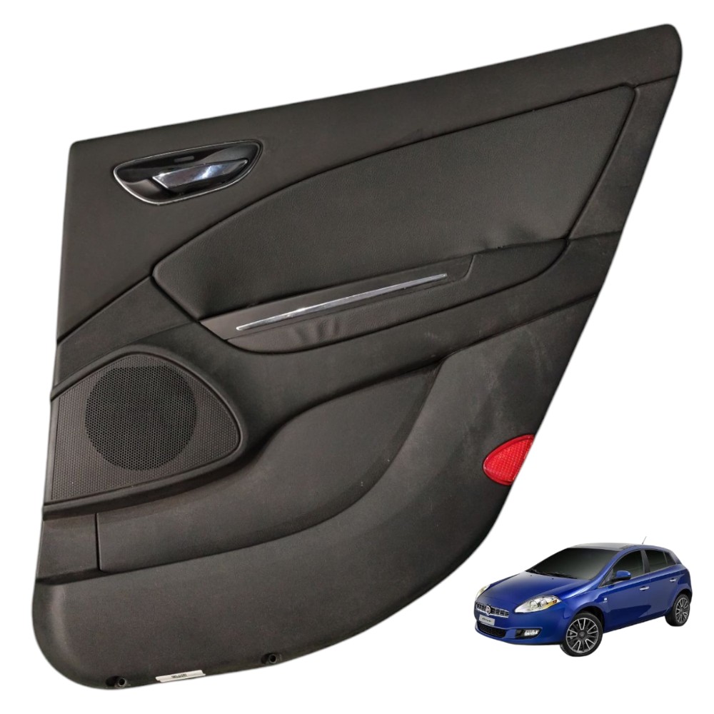 Forro Porta Traseira Direita Fiat Bravo 2011 2012 2013 2014 Preto 1