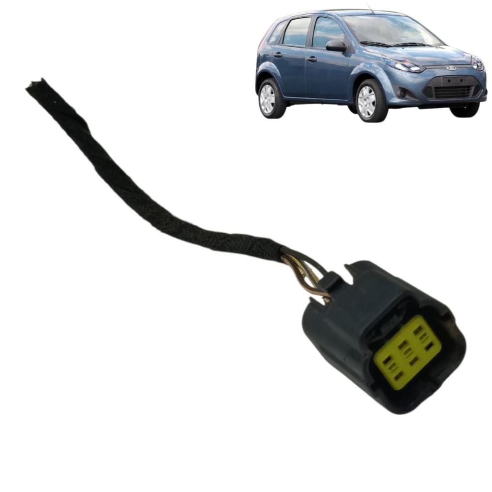 Plug Conector Fechadura Porta Traseira Ford Fiesta 2014 2013