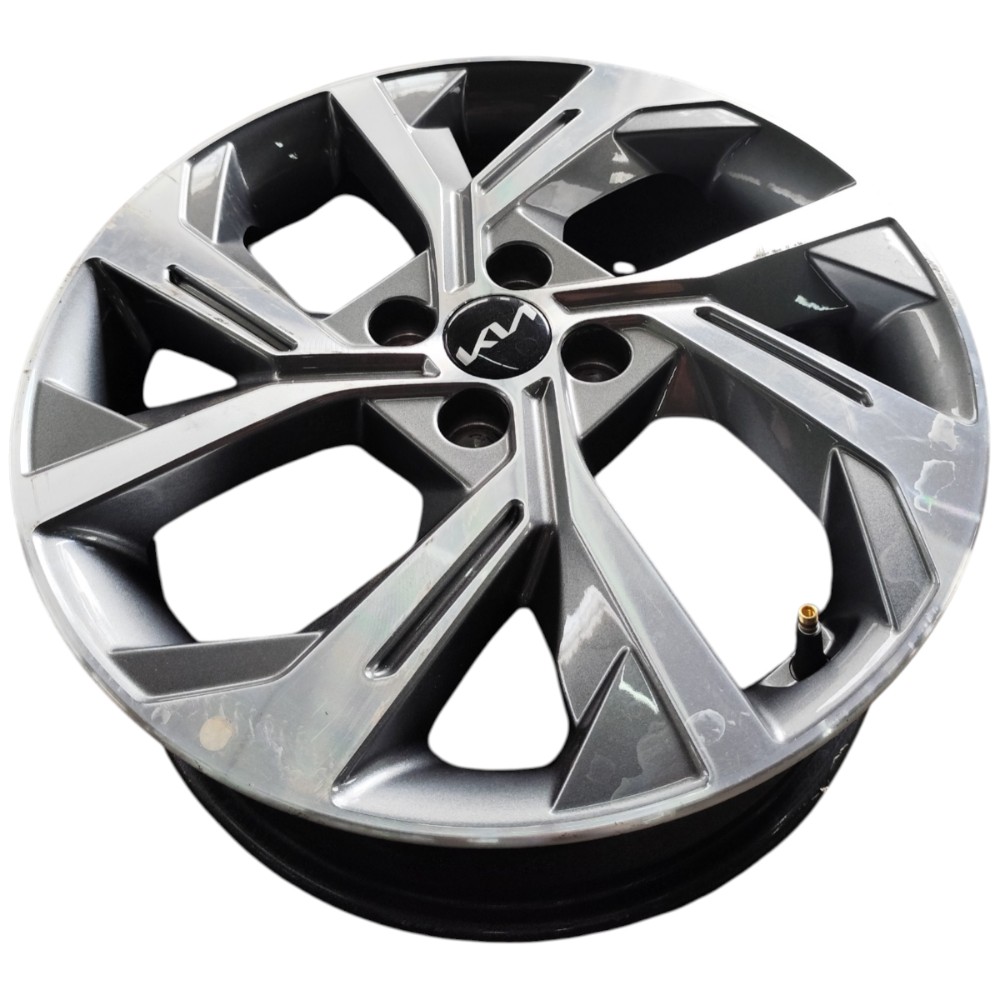 Jogo Roda Aro 17 4×100 Kia Stonic 2022 2023 2025 Cinza 7