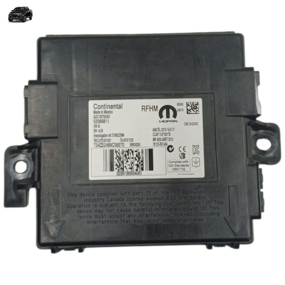 Módulo Central Controle Pneus Fiat Toro 1.8 2021 2020 2019 1