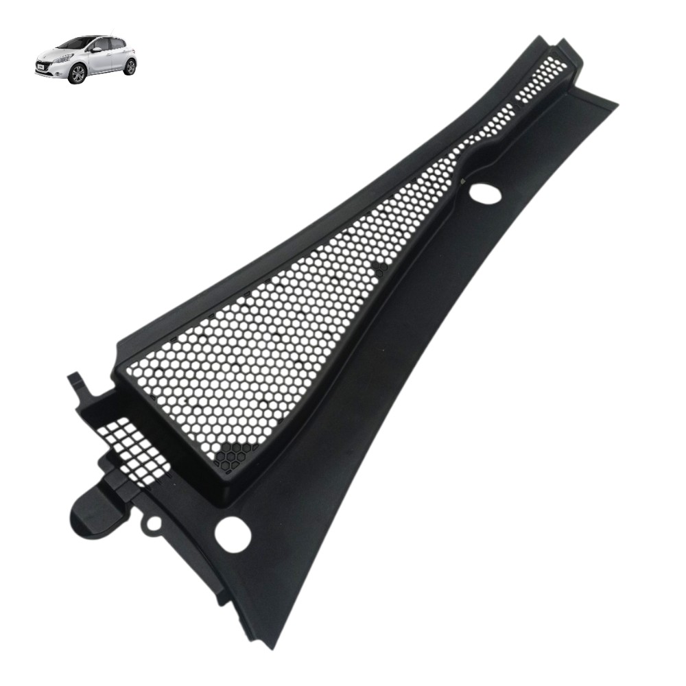 Grade Churrasqueira Esquerda Peugeot 208 2014 2015 2016 2017 Preto 1