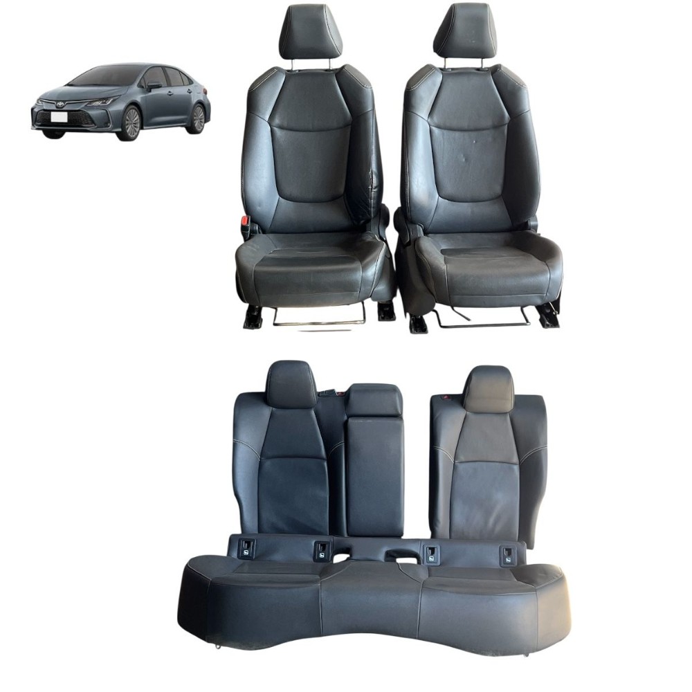 Jogo Banco Toyota Corolla Xei 2024 2023 2022 2021 Detalhe  – Preto 1