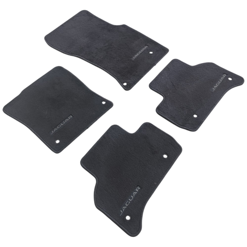 Jogo tapete tecido Jaguar XE 2016 2017 2018 2019 Cor Preto 2