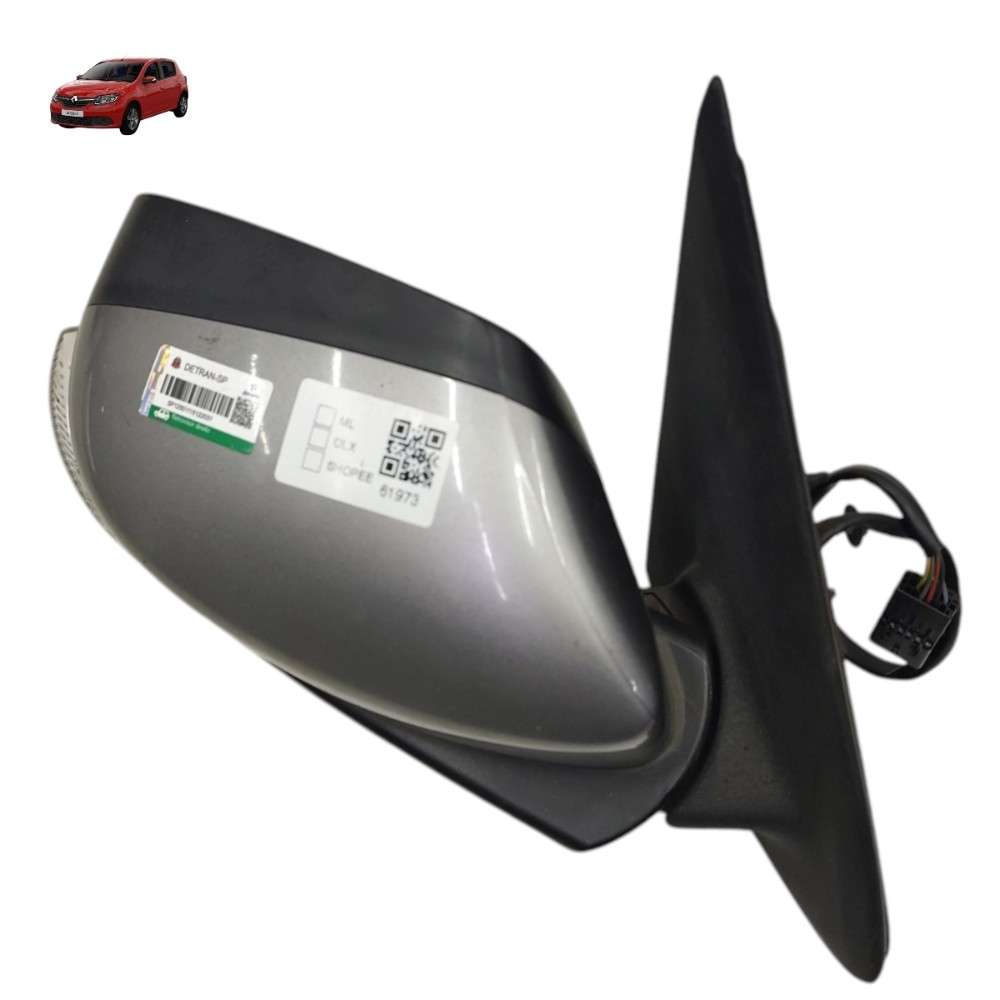 Retrovisor Direito Elétrico Renault Sandero 2016 Com Pisca 1