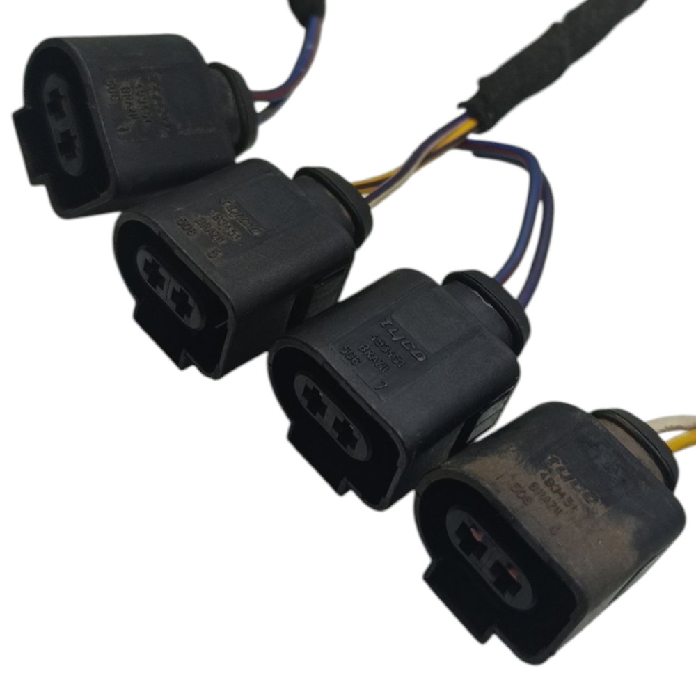 Jogo Plug Conector Motor Vidro Elétrico Ford Ecosport 2006 4