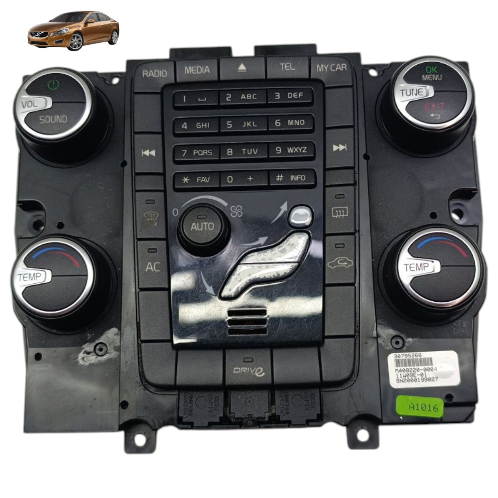 Comando Ar Condicionado Volvo S60 2010 2011 2012 2013 2014 1