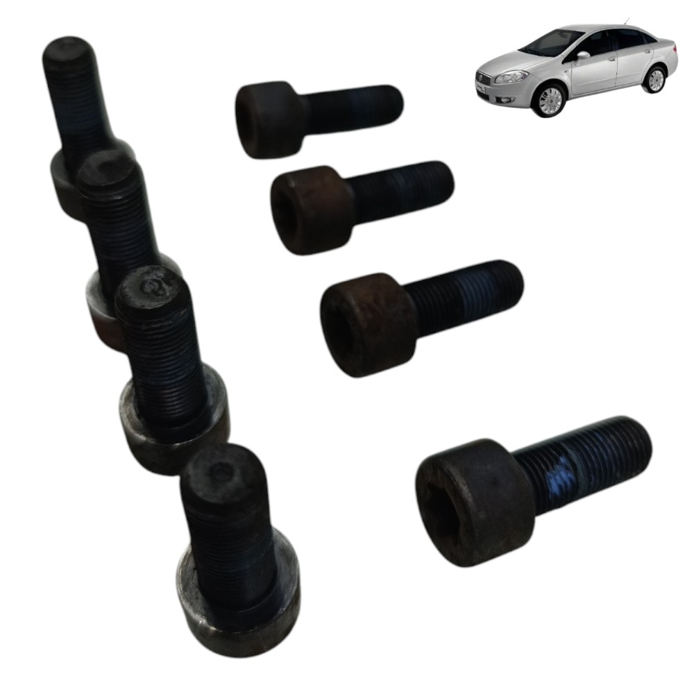 Jogo Parafuso Volante Motor Fiat Linea 1.8 Etorq 2010 2011 1