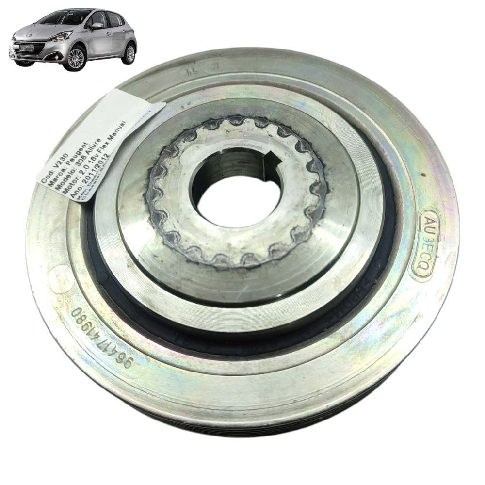 Polia Virabrequim Peugeot 308 2.0 16v 2011 2012 2013 2014 15 1