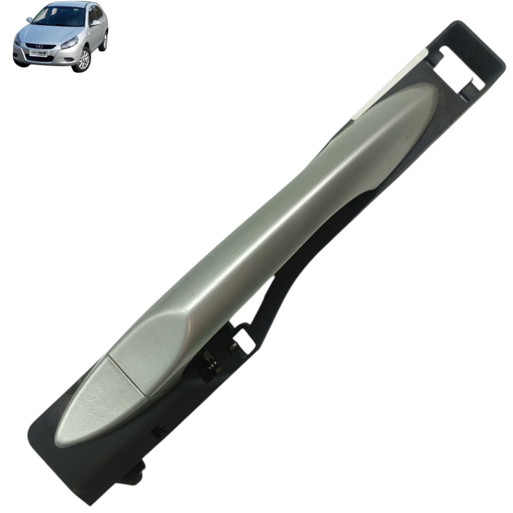 Maçaneta Externa Traseira Esquerda Jac J3 2011 2012 2013 14 Prata 1