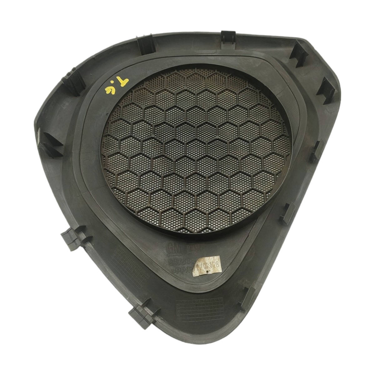 Moldura Alto Falante Porta Traseira Esquerda Gm Onix 2016 17 Preto 2