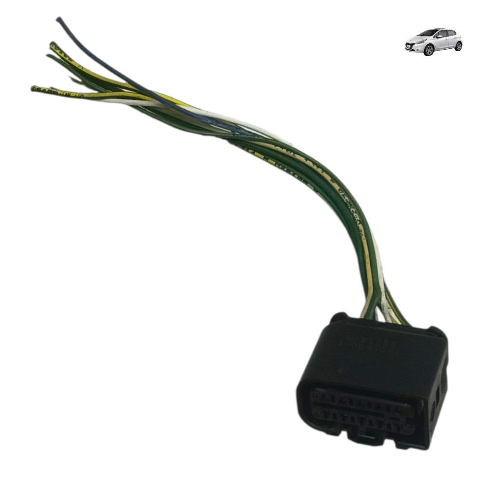 Plug Conector Farol Esquerdo Peugeot 208 2014 15 9802221480 1
