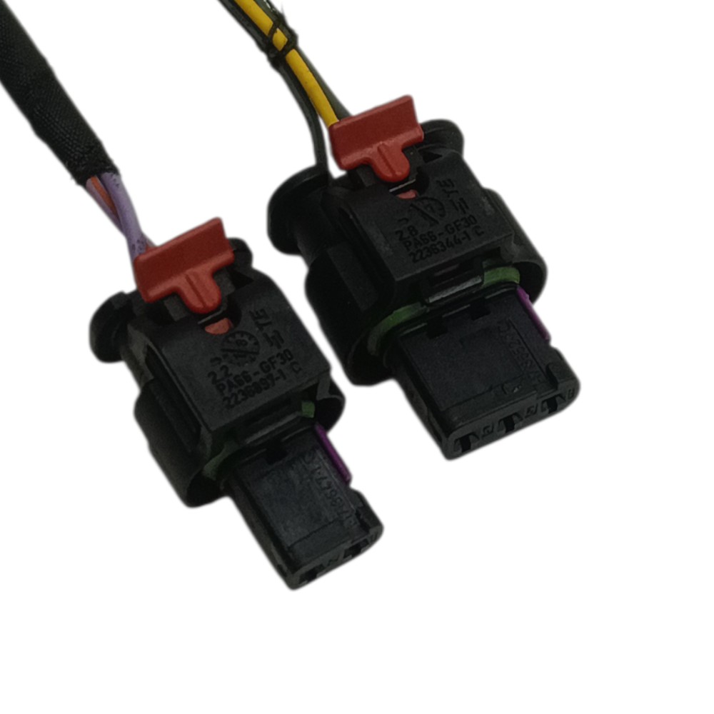 Par plug conector sensor bomba agua motor jaguar xe 2.0 2018 4