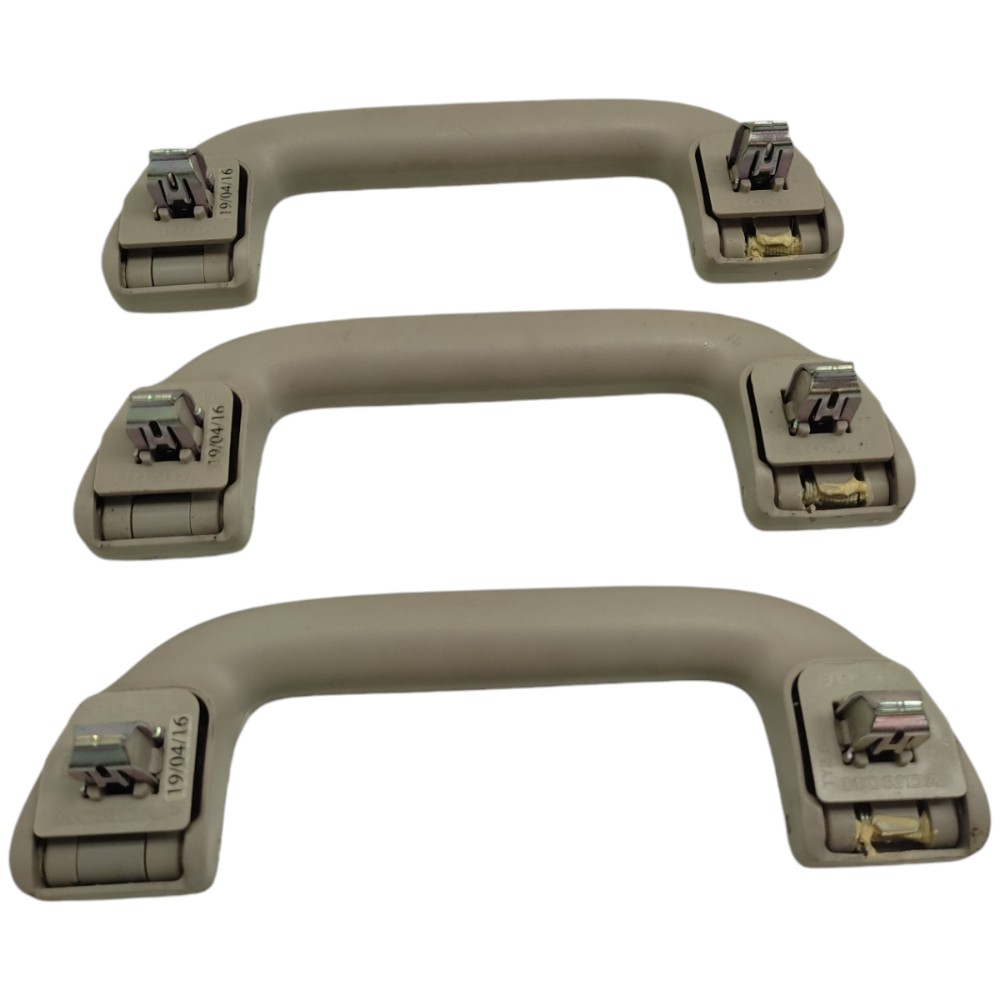 Jogo Alça Teto Pqp Apoio Mão Honda Hrv 2016 2017 2018 Creme 3