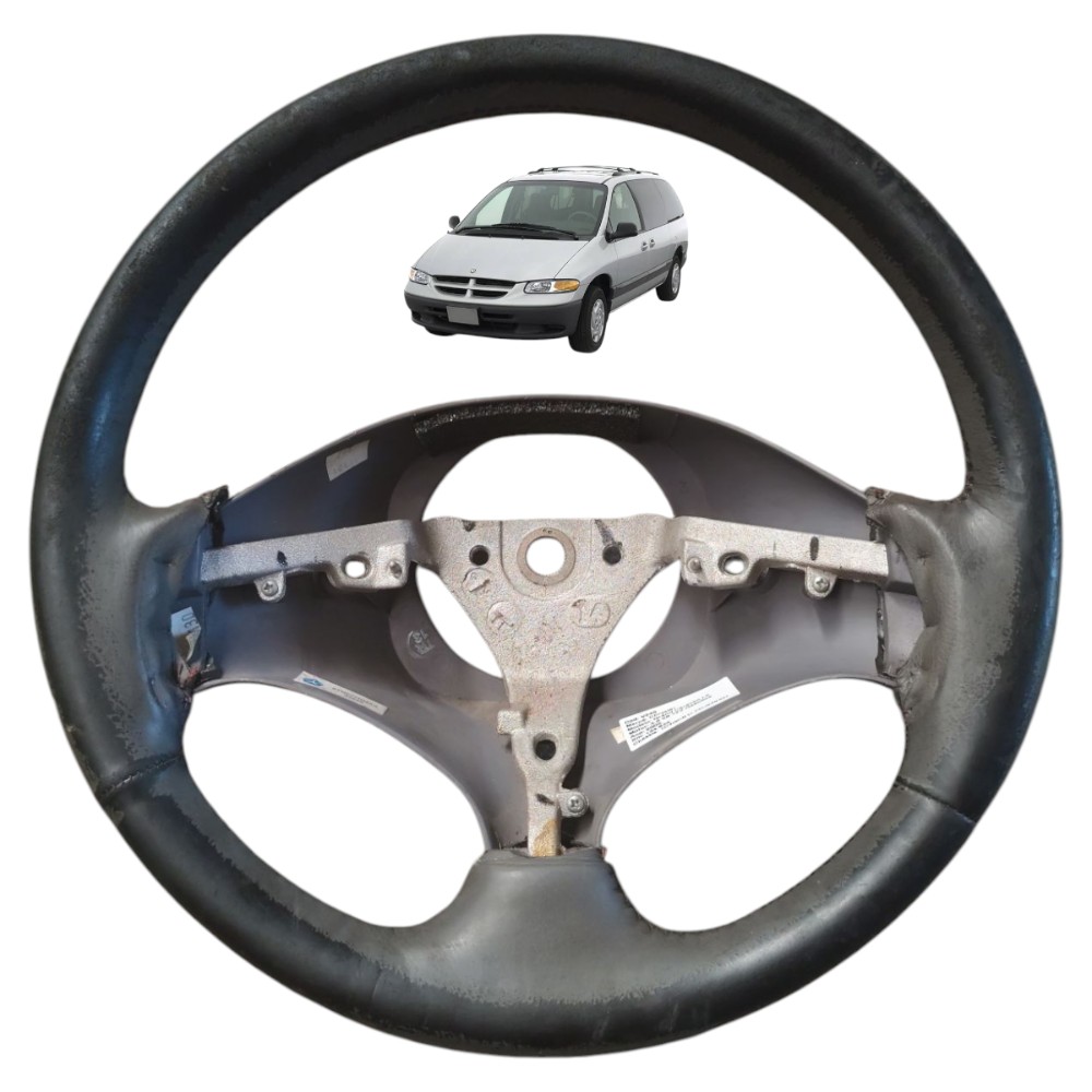 Volante Direção Chrysler Grand Caravan 2000 1999 C/ Desgaste Cinza