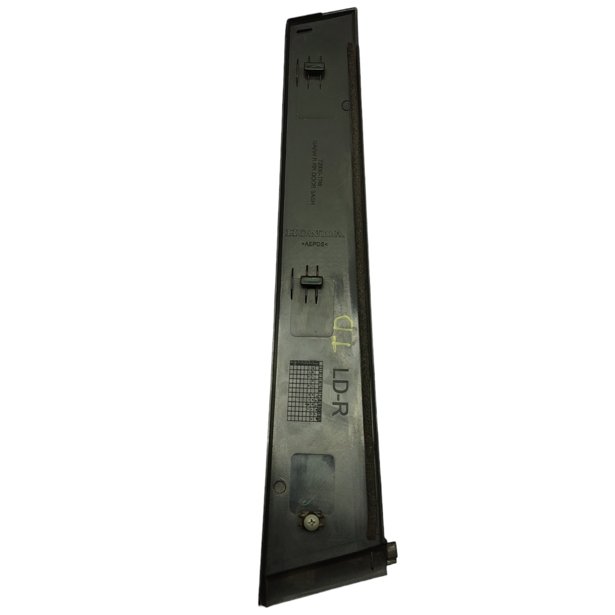 Acabamento Externo Porta Traseira Direita Honda Civic G9  Traseira Direito Preto 2