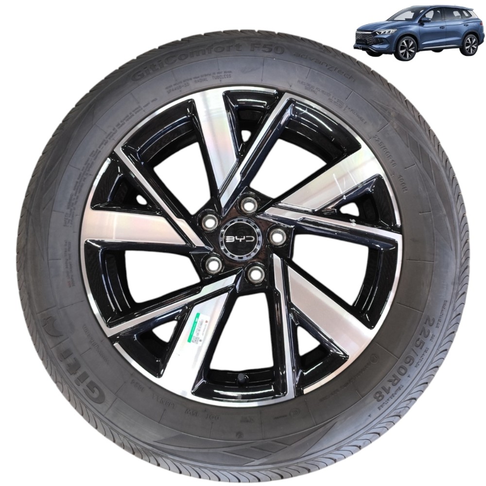 Roda com pneu aro 18 byd song pro 5×120 2024 2025 26 detalhe