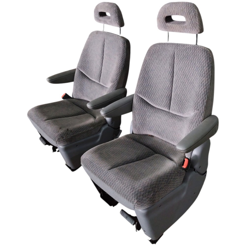 Par banco tecido traseiro Central Grand Caravan 2000 2001 3