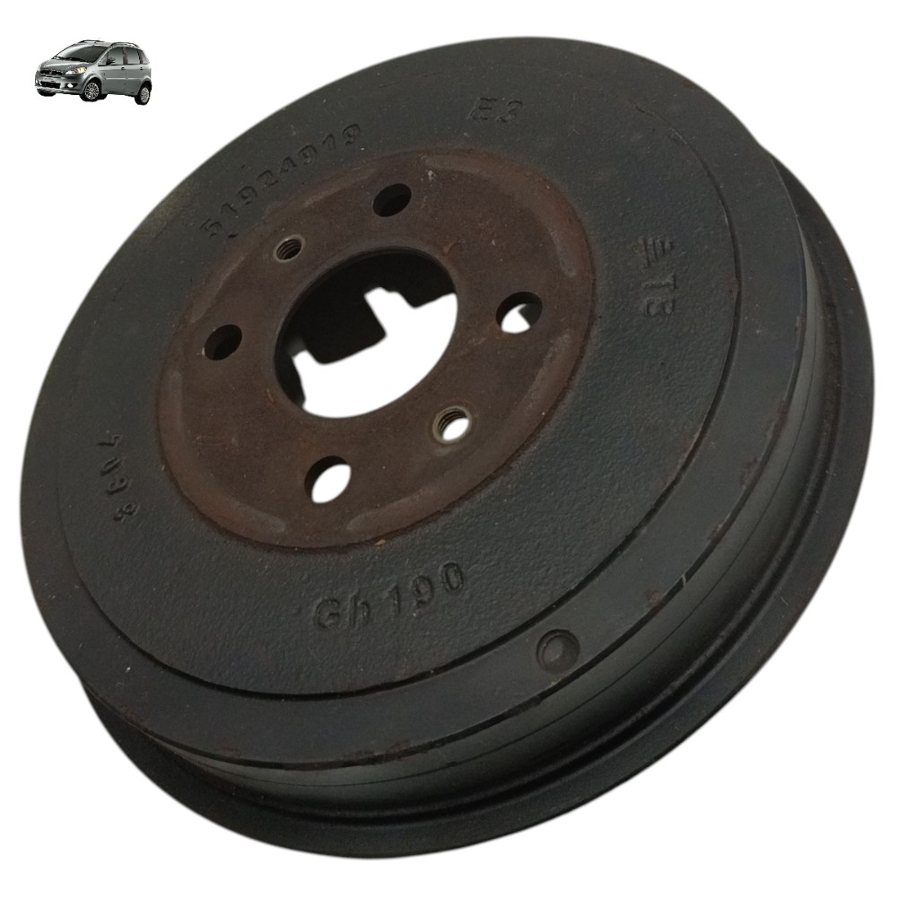 Panela tambor traseiro Fiat Idea 2012 2013 2014 2015 2016 1