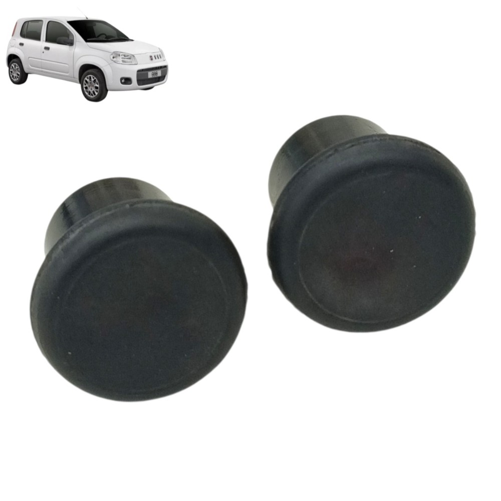Par batente anti impacto capô fiat uno Vivace 2012 2013 2014