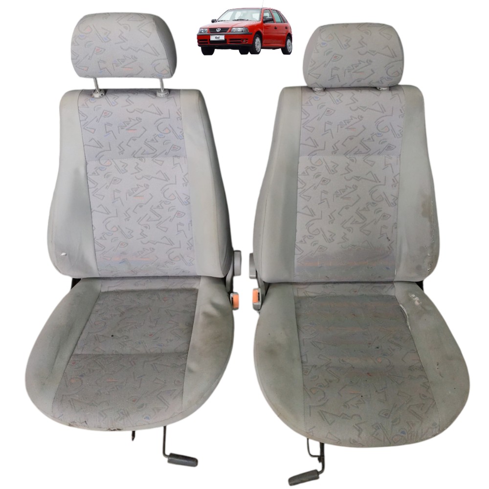 Par banco dianteiro vw gol g2 g3 g4 2000 2001 2002 4 portas 1