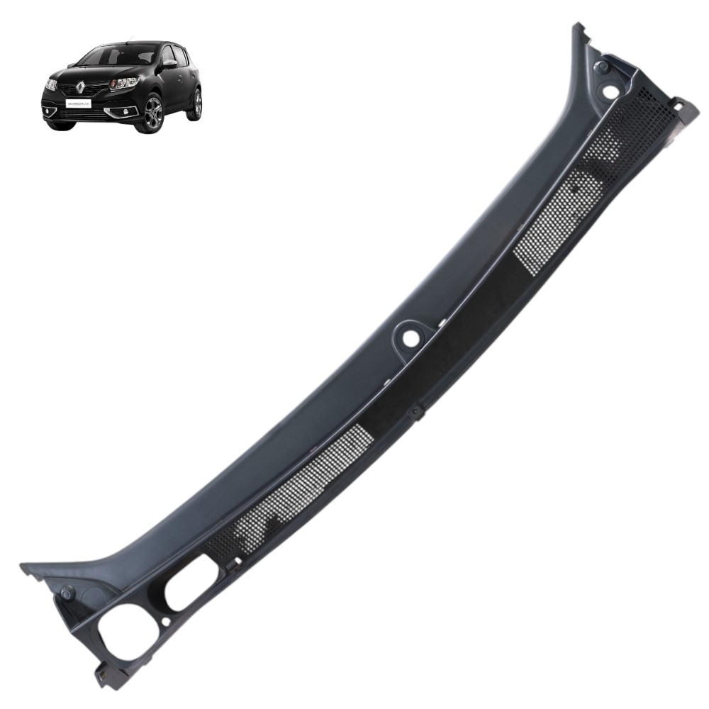 Grade Churrasqueira Renault Sandero Logan 2015 2016 2017 18 Preto Plástico