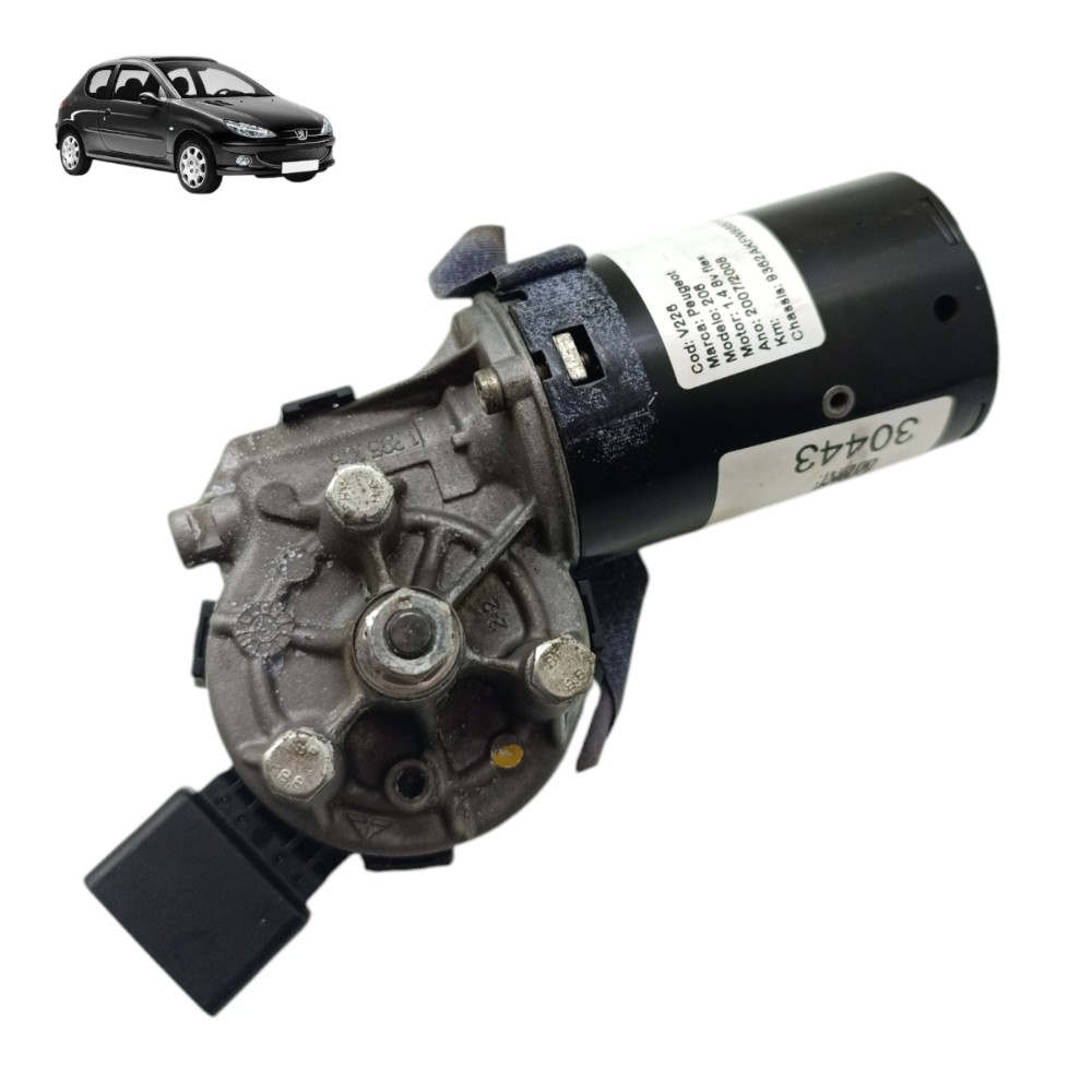 Motor Limpador Parabrisa Peugeot 206 2006 2007 2008 2009 10 1
