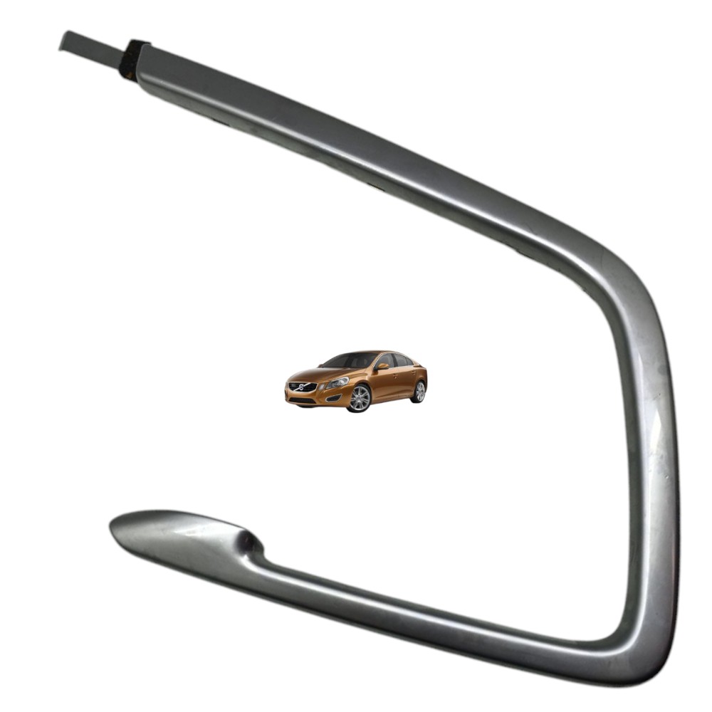 Moldura Forro Porta Traseira Direita Volvo S60 2011 2012 13 Prateado 1