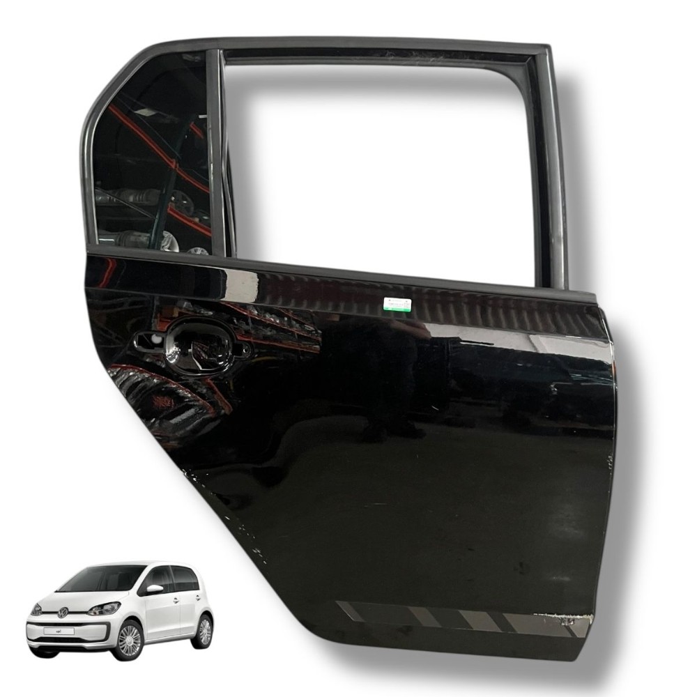 Porta Traseira Direita Vw Up 2015 2016 2017 2018 Detalh Traseira Direita Preto 1