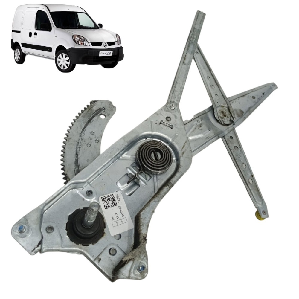 Maquina Vidro Direita Manual Renault Kangoo 2007 Até 2018