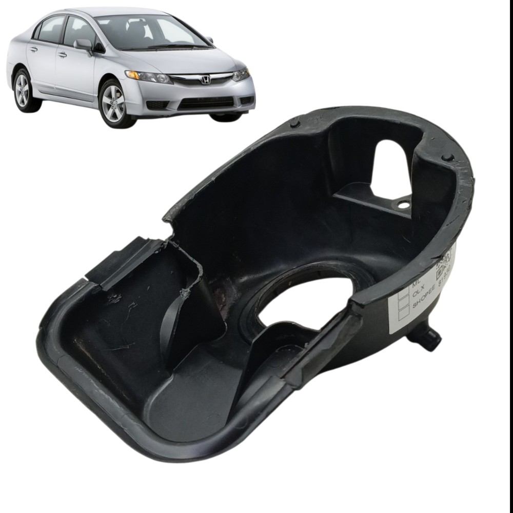 Acabamento Gargalo Portinhola Tanque Honda Civic G8 2007 08 Preto