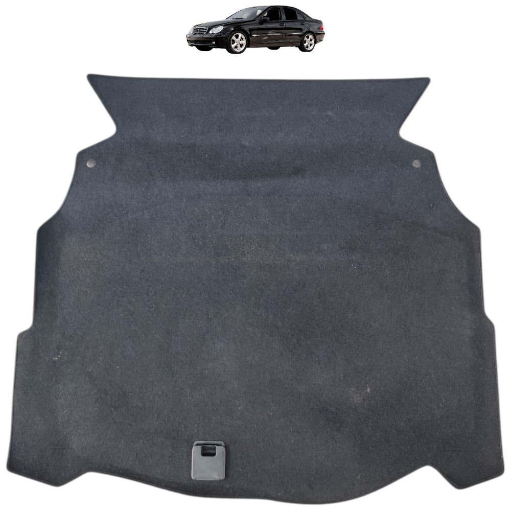Tampão Forro Carpete Porta Malas Mercedes C230k 2003 2004 05 Preto 1