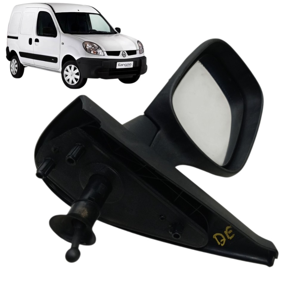 Retrovisor esquerdo Renault kangoo 2007 até 2018 sem capa