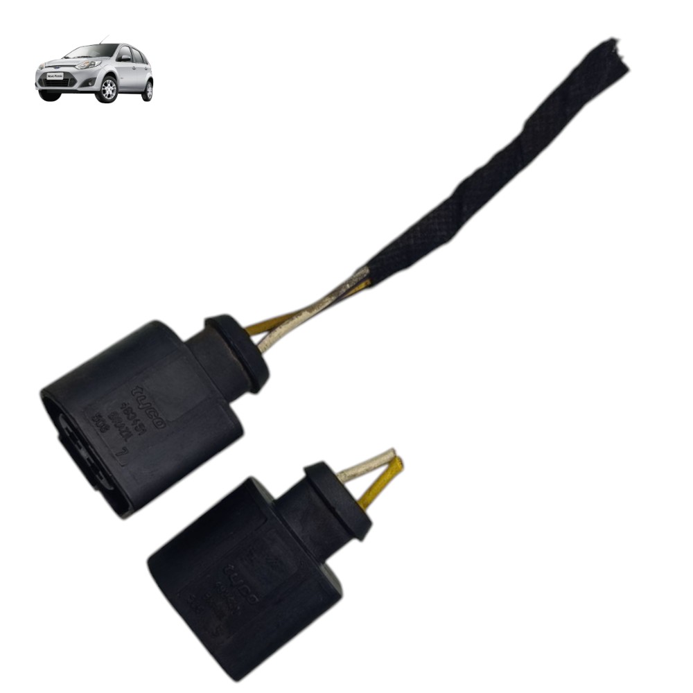 Par Conector Motor Vidro Porta Ford Fiesta 2008 2009 Á 2014 1