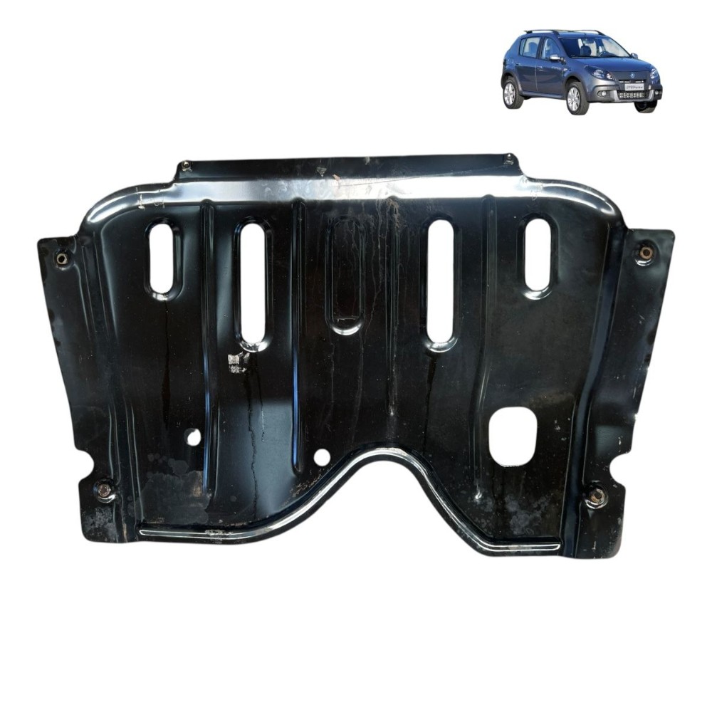 Protetor Carter peito aço Renault Sandero 1.6 8V 2013 2012 1
