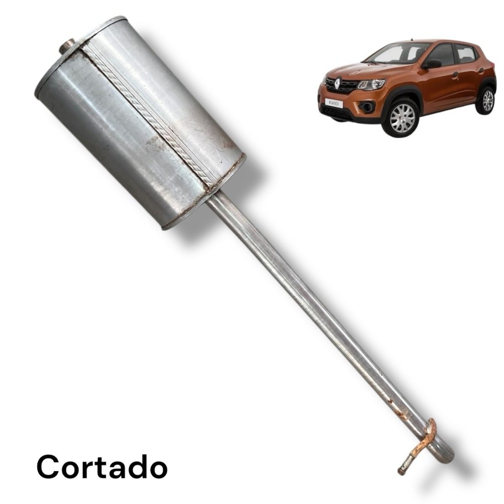 Abafador traseiro escapamento Renault kwid 2017 2018 2020 21