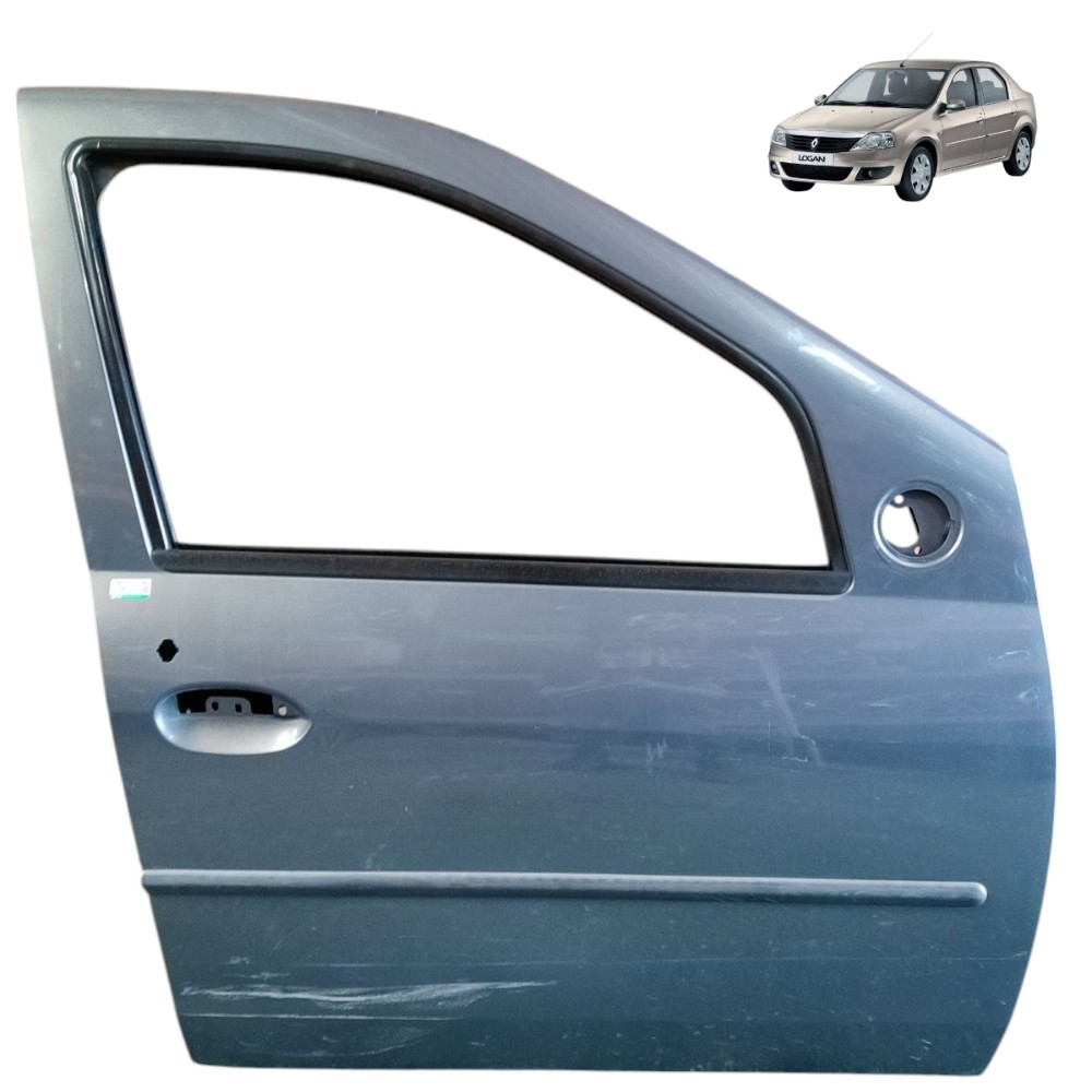 Porta Dianteira Direita Renault Logan 2008 2009 2010 2011 12 Dianteira Direito Cinza 1