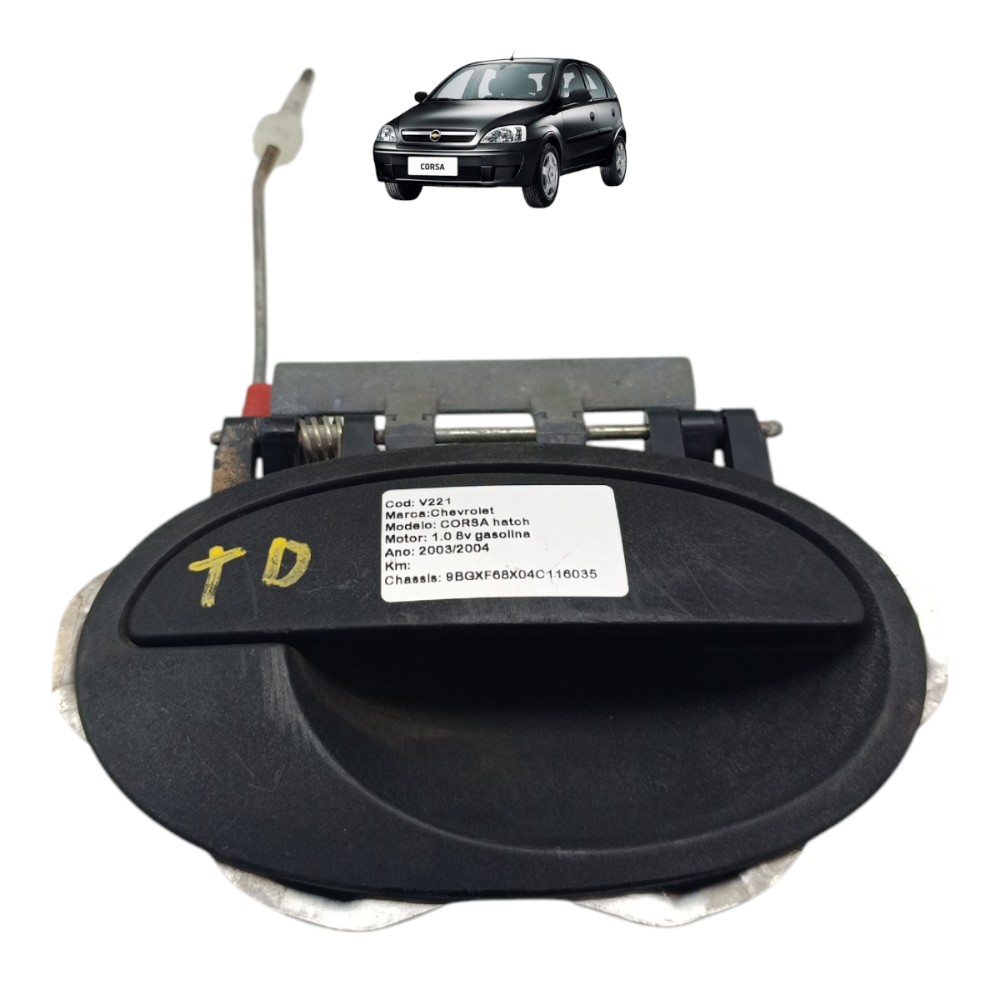 Maçaneta Externa Traseira Direita Gm Corsa 2003 2004 2005 1
