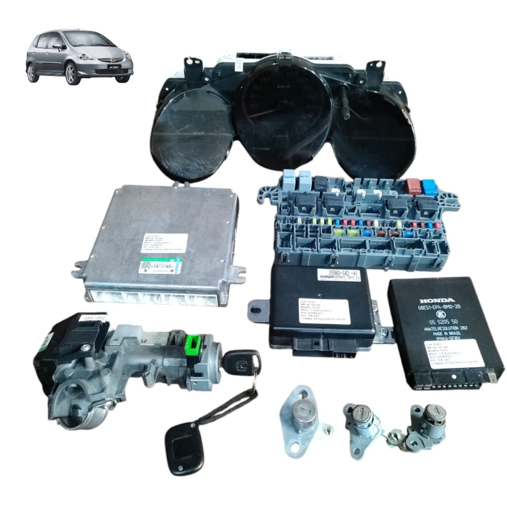 Kit Code Modulo Injeção Honda Fit Ex 1.5 Automátic 2006 2007 1