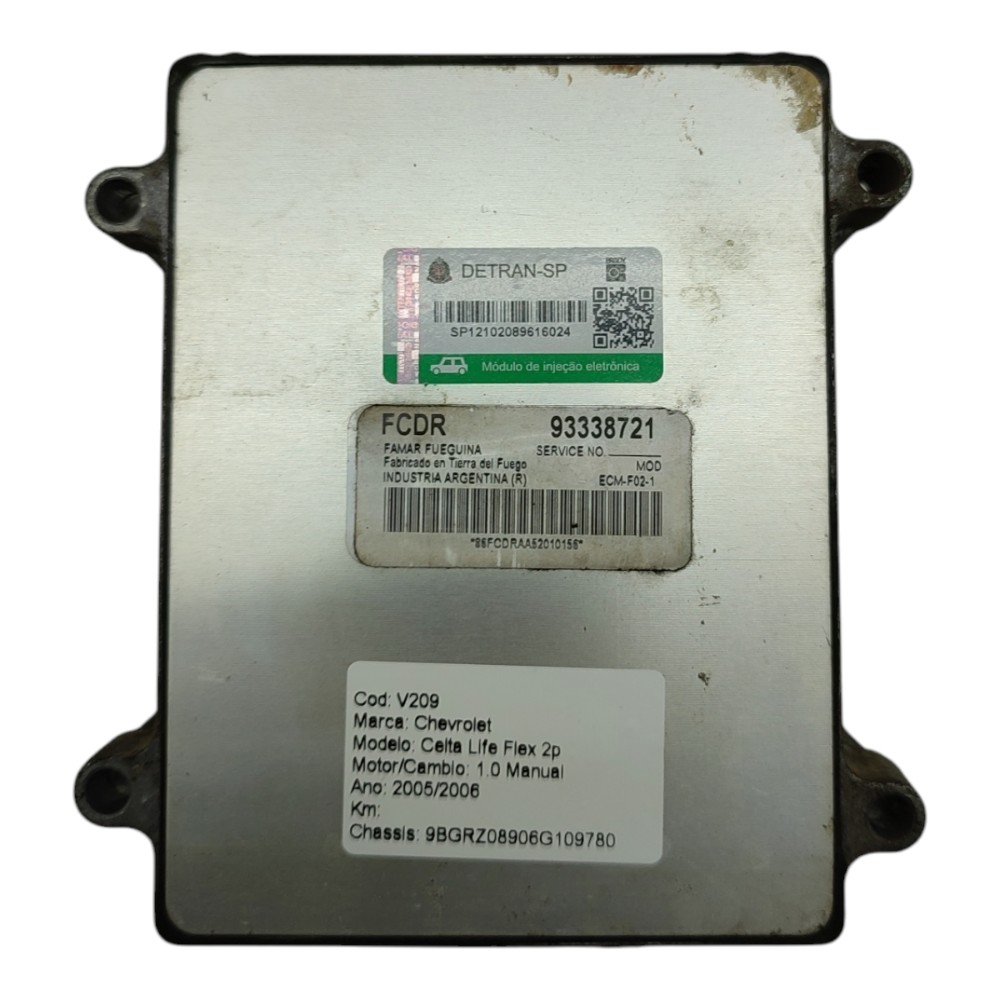 Módulo Injeção Gm Celta 1.0 8v Flex 2005 Para Reprogramar 2