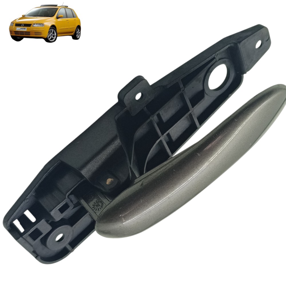 Maçaneta Interna Lado Direito Fiat Stilo 2003 2004 2005 2006 Cinza Dianteira/traseira 1