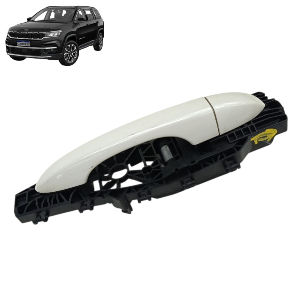 Maçaneta Externa Traseira Esquerda Jeep Compass 2019 2020 Branco Traseira