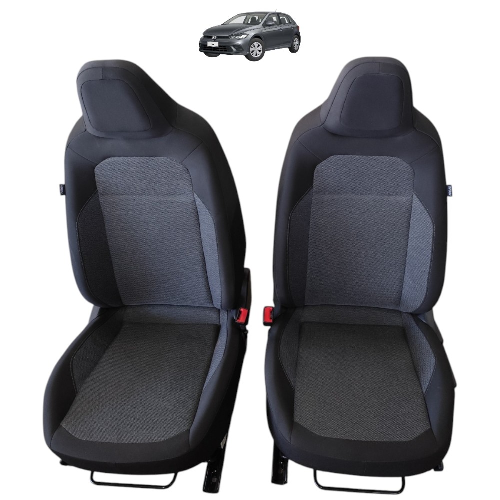 Par Banco Tecido Dianteiro Vw Polo 2026 2025 2024 2023 2022 Cinza