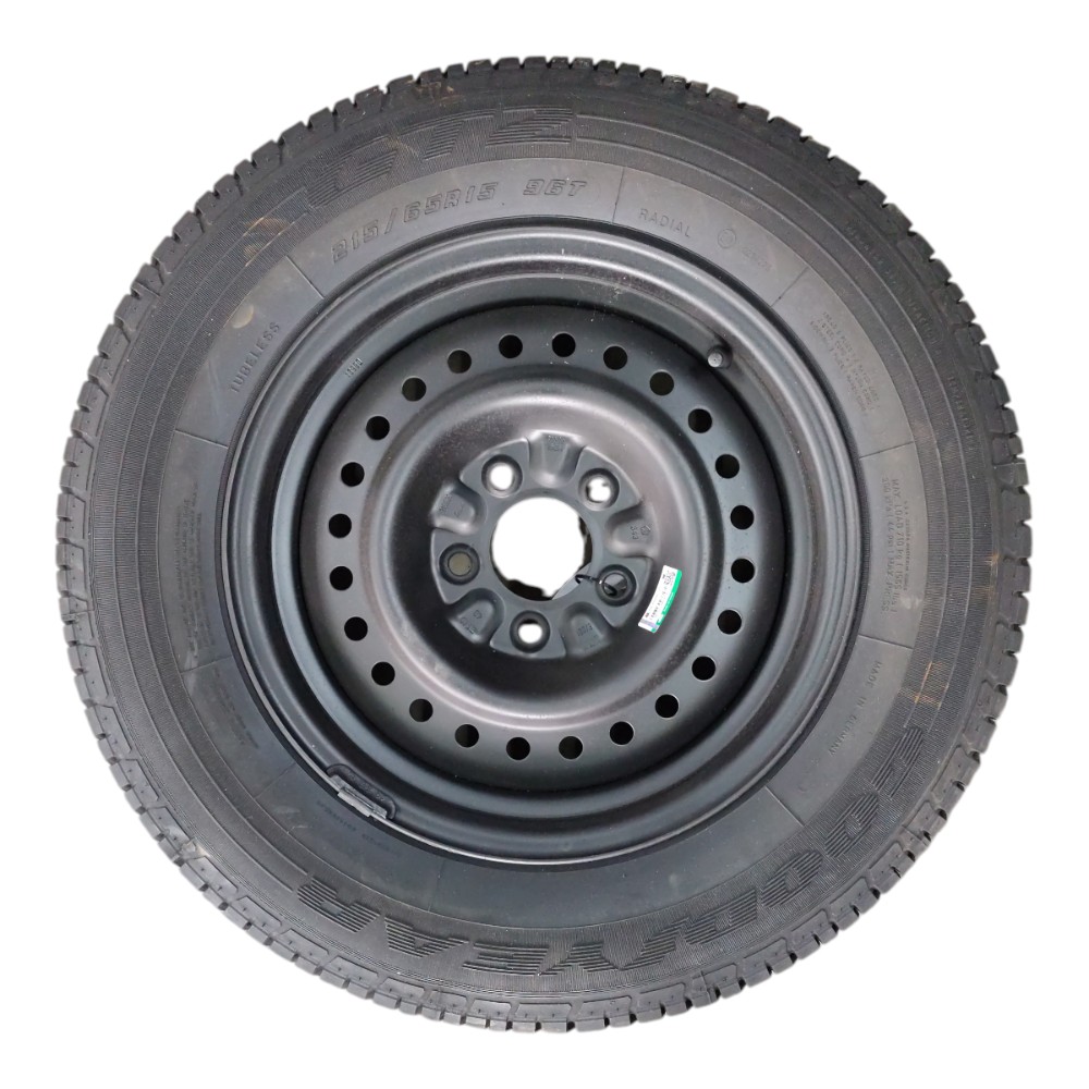 Roda ferro estepe com pneu Chrysler Grand Caravan 2000 2001 1