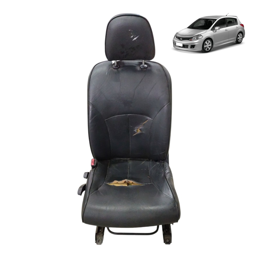 Banco Motorista Dianteiro Esquerdo Nissan Tiida 2008 2009 10 Preto 1