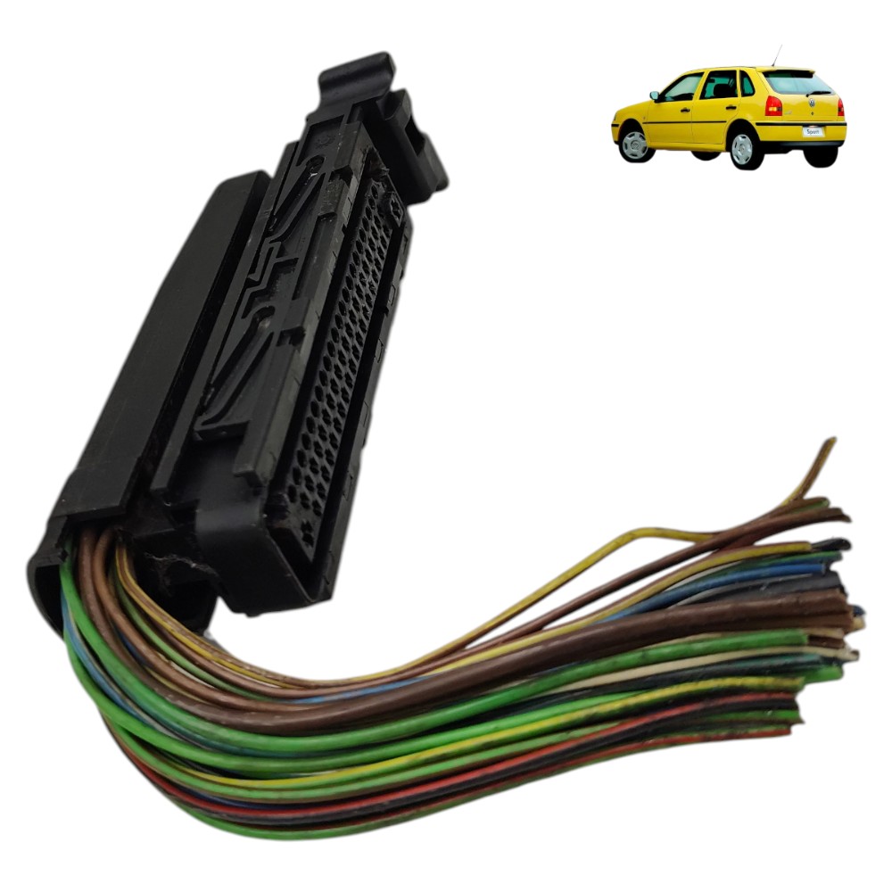 Plug conector módulo injeção VW Gol g3 1.0 16v 2000 2001 1