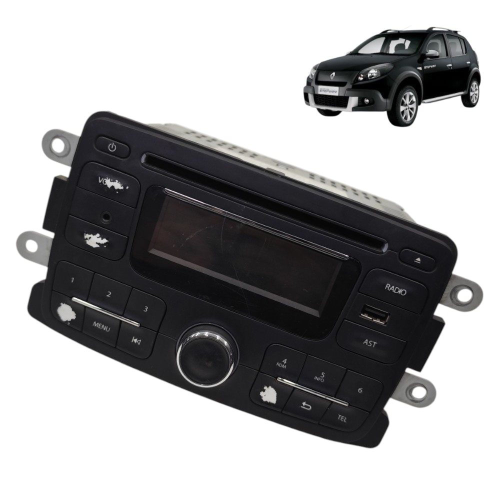 Rádio original Renault Sandero 2012 2013 2014 281155216r-a